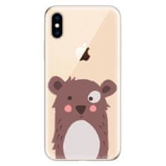 iSaprio Silikónové puzdro - Brown Bear pre Apple iPhone XS