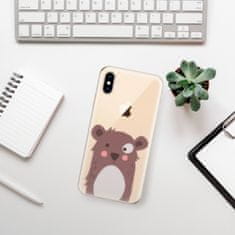 iSaprio Silikónové puzdro - Brown Bear pre Apple iPhone XS