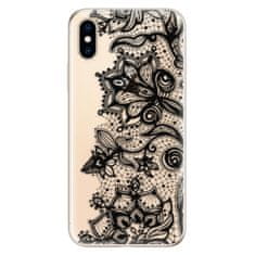 iSaprio Silikónové puzdro - Black Lace pre Apple iPhone XS