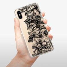 iSaprio Silikónové puzdro - Black Lace pre Apple iPhone XS