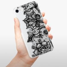 iSaprio Silikónové puzdro - Black Lace pre Apple iPhone SE 2020