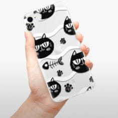 iSaprio Silikónové puzdro - Cat pattern 04 pre Apple iPhone SE 2020