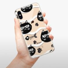 iSaprio Silikónové puzdro - Cat pattern 04 pre Apple iPhone XS