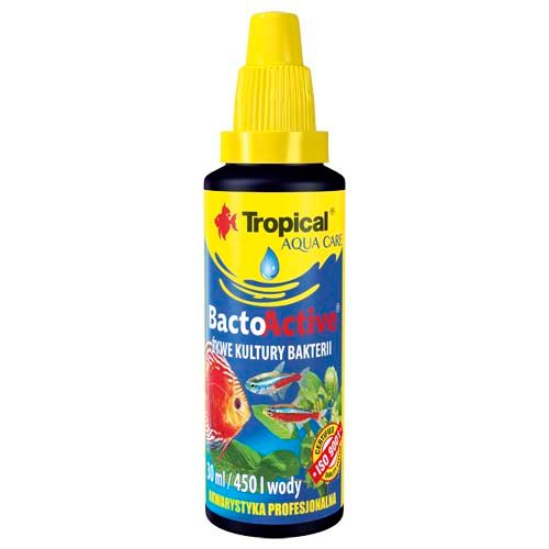 TROPICAL Bacto-Active/Bactinin 30ml na 450l živé kultúry baktérií do akvária