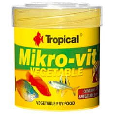 TROPICAL Mikro-vit Vegetable 50ml/32g krmivo bohaté na rastlinné zložky pre poter