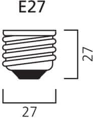 Diolamp LED Filament zrkadlová žiarovka 8W/230V/E27/2700K/900Lm/180°/DIM, zlatý vrchlík