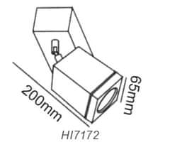 ACA Lightning Vonkajšie bodové svietidlo HI7172 MR16 max. 35W/GU5.3/12V/IP65, matný Nikel