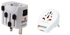 Skross Cestovný adaptér PA41 PRE World & USB 100V-250V/6,3A/1575W