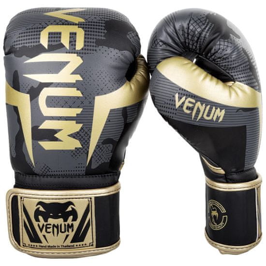 VENUM Boxerské rukavice VENUM ELITE - maskáčově/zlaté