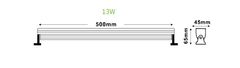 ACA Lightning LED vonkajšie svietidlo LIAM 13W/230V/6000K/1100Lm/IP65/30°, šedé