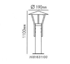 ACA Lightning Záhradné svietidlo CAPO HI81631100 max. 40W/GU10/IP44