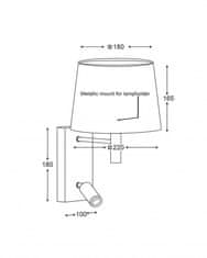 ACA Lightning LED nástenná lampička s vypínačom STOF 3W/230V/3200K/210Lm/60°/IP20, biela