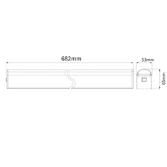 ACA Lightning LED nástenné svietidlo MIRAL 15W/230V/4000K/1300Lm/120°/IP44, s vypínačom a zásuvkou