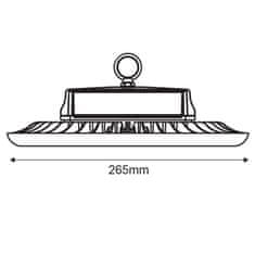 ACA Lightning LED High Bay POZA 200W/230V/5000K/24000Lm/90°/IP66