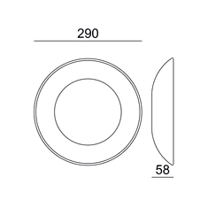 ACA Lightning LED nástenné svietidlo PLACA 4W/230V/3000K/350Lm/120°/IP20, kruhové biele