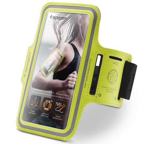 Spigen A700 Sport Armband univerzálne bežecké púzdro 6.9'', neon