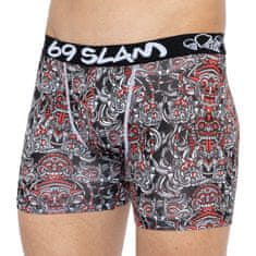 69 SLAM Pánske boxerky fit bamboo totem mask (MPBTMS-BB) - veľkosť S