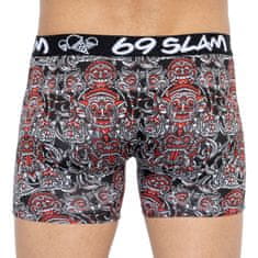 69 SLAM Pánske boxerky fit bamboo totem mask (MPBTMS-BB) - veľkosť S