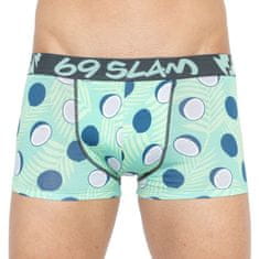 69 SLAM Pánske boxerky hip bamboo coco blue - veľkosť M