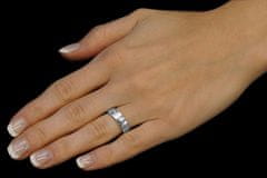 Silvego Snubný strieborný prsteň Presley pre ženy QRZLP012W (Obvod 59 mm)