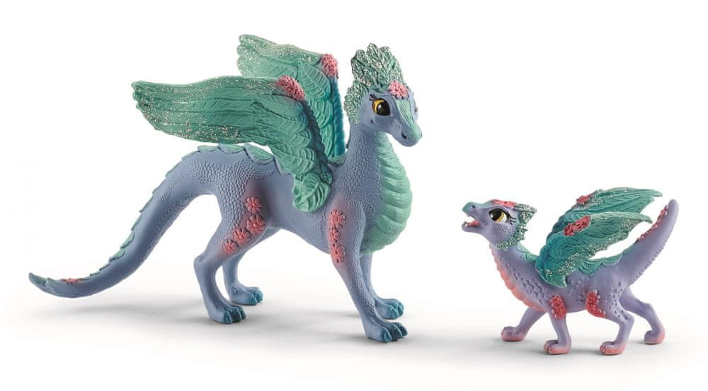 Schleich 70592 Kvetinový drak s mláďaťom