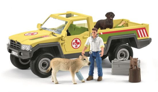 Schleich 42503 Záchranné terénne auto s veterinárom