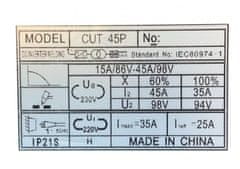 Max plazmový rezačka 201945 - 45 A