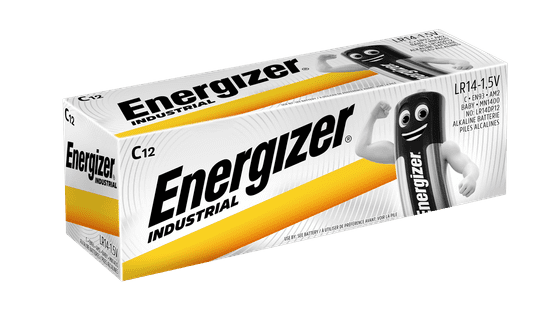 Energizer alkalická priemyselná batéria Industrial malý monočlánok C/LR14 DP12