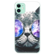 iSaprio Silikónové puzdro - Galaxy Cat pre Apple iPhone 11