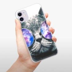 iSaprio Silikónové puzdro - Galaxy Cat pre Apple iPhone 11