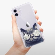 iSaprio Silikónové puzdro - Crazy Cat 01 pre Apple iPhone 11