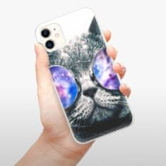 iSaprio Silikónové puzdro - Galaxy Cat pre Apple iPhone 11