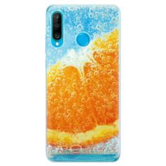 iSaprio Silikónové puzdro - Orange Water pre Huawei P30 Lite