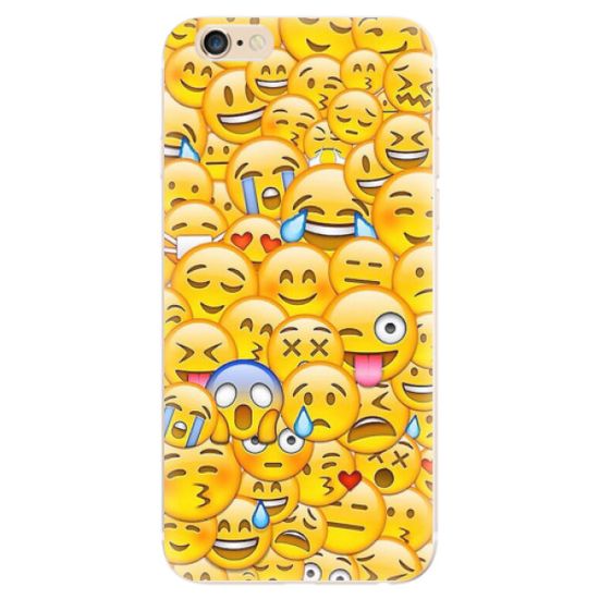 iSaprio Silikónové puzdro - Emoji pre Apple iPhone 6