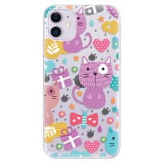 iSaprio Silikónové puzdro - Cat pattern 01 pre Apple iPhone 11