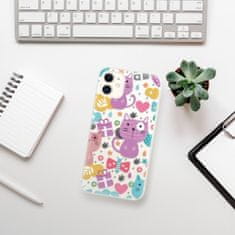 iSaprio Silikónové puzdro - Cat pattern 01 pre Apple iPhone 11