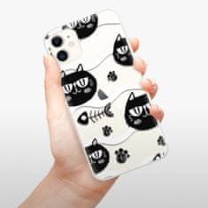 iSaprio Silikónové puzdro - Cat pattern 04 pre Apple iPhone 11