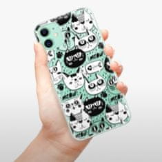 iSaprio Silikónové puzdro - Cat pattern 03 pre Apple iPhone 11