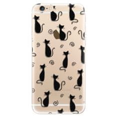 iSaprio Silikónové puzdro - Cat pattern 05 - black pre Apple iPhone 6