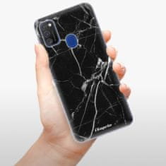 iSaprio Silikónové puzdro - Black Marble 18 pre Samsung Galaxy M21