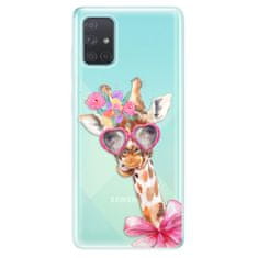 iSaprio Silikónové puzdro - Lady Giraffe pre Samsung Galaxy A71