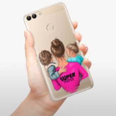 iSaprio Silikónové puzdro - Super Mama - Boy and Girl pre Huawei P Smart
