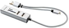 Yenkee USB C OTG HUB + čítačka YHC 103 SR