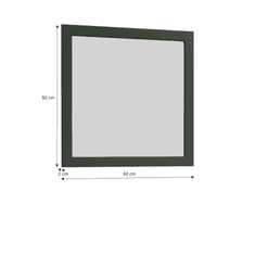 KONDELA Zrkadlo LS2, zelená, PROVANCE