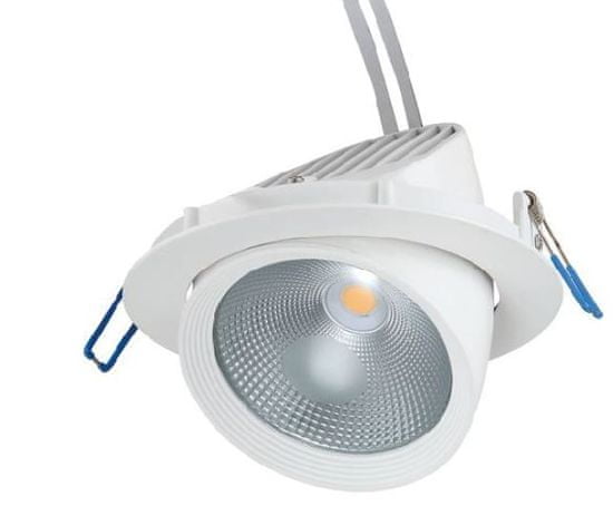 ACA Lightning COB LED bodovka LINO 30W/230V/4000K/2480Lm/IP20/60°, kruhová biela