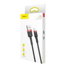 BASEUS Cafule kábel USB / Lightning QC3.0 2m, čierny/červený