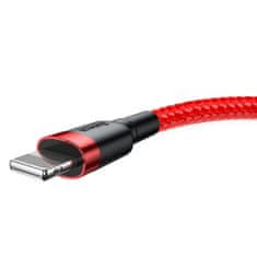 BASEUS Cafule kábel USB / Lightning QC 3.0 2A 3m, červený