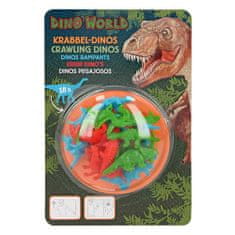 Dino World Plaziaci sa dinosaury , 18 ks, farba zelená, modrá, červená