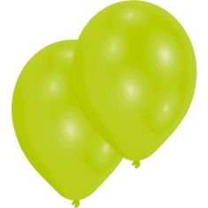 Amscan Latexové balóniky limetkovo zelené 10 ks 27,5 cm