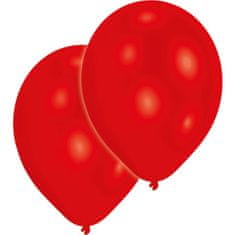 Amscan Latexové balóniky červené 10 ks 27,5 cm